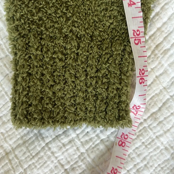 NWT Edikted crop chenille green sweater soft cozy warm dainty Y2K bop college - Picture 7 of 7